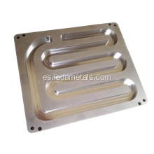 CNC Mecanizado Canal de aluminio Placa de enfriamiento de líquido